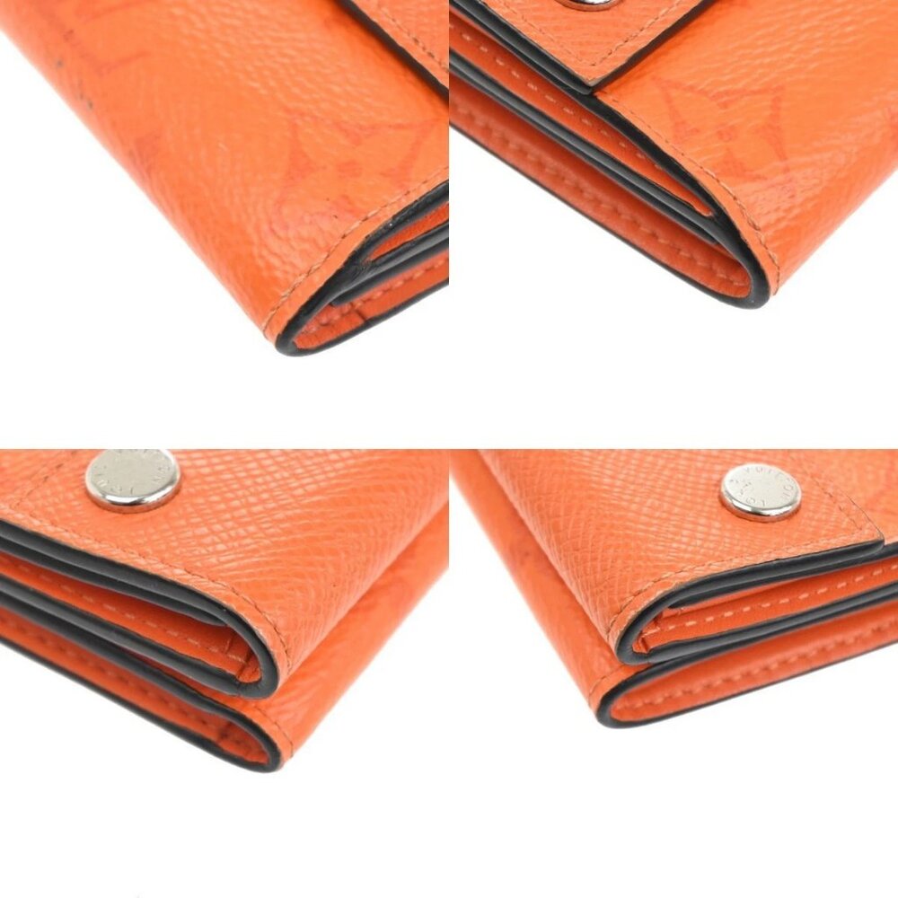 LOUIS VUITTON Wallet Compact Monogram Taiga Rama Leather Orange M69245 31CA642 - Picture 10 of 11